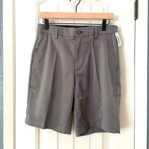 Classic fit flat front shorts